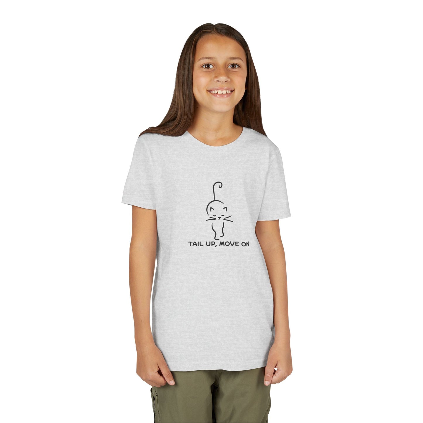 Tail Up, Move On Youth Tee – Small Human, Big Attitude