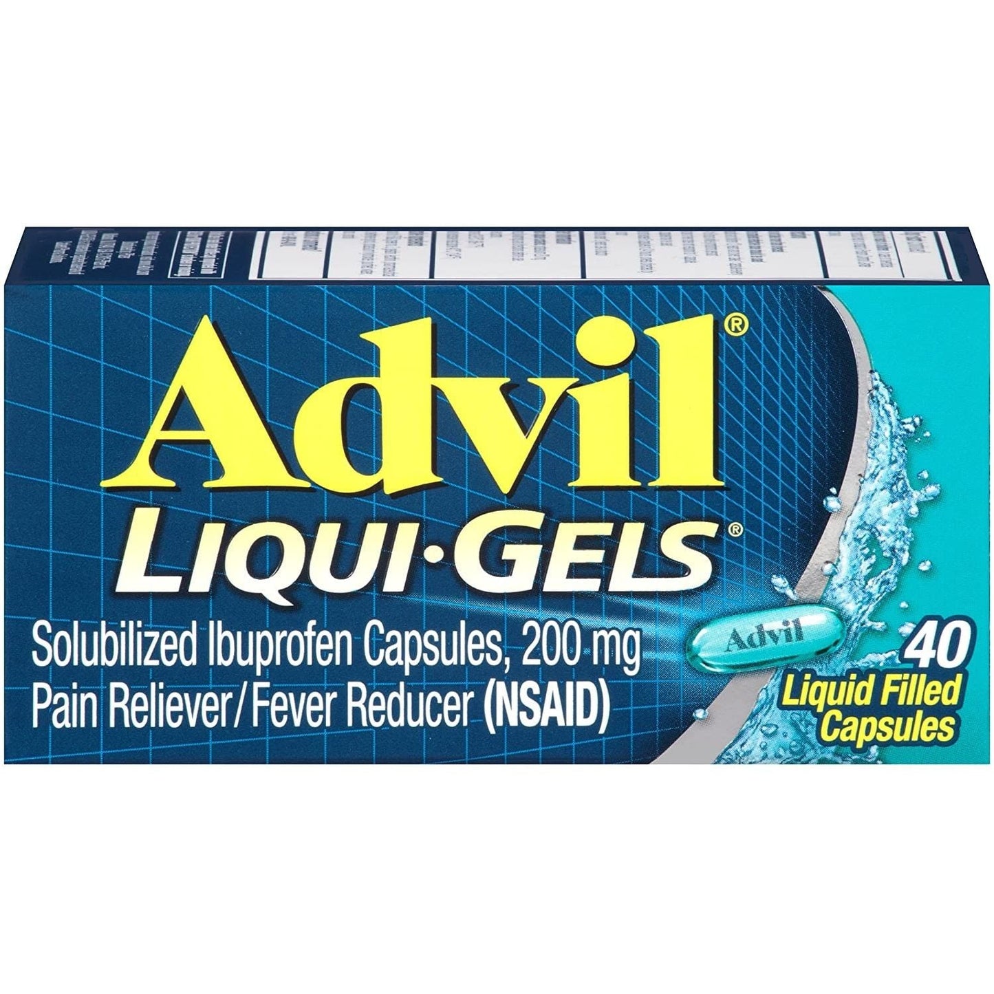 Advil Liqui-Gels Capsules Liquides Soulagement de la Douleur 200 Mg