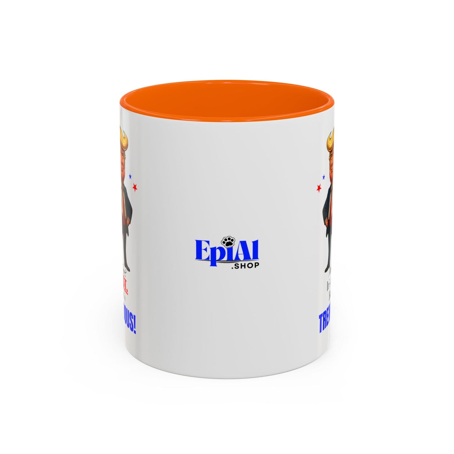 Taza de café de acento vibrante