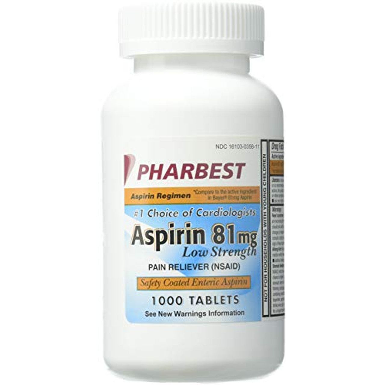 Aspirine PHARBEST 81mg - 1000 Comprimés