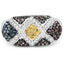 Anillo de Clúster de Múltiples Diamantes de 0.61 Quilates en Plata Esterlina