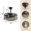 20 inch Caged Ceiling Fan with Lights - Korvel