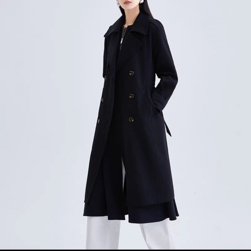 Elegant Mid-Length Trench Coat for Women