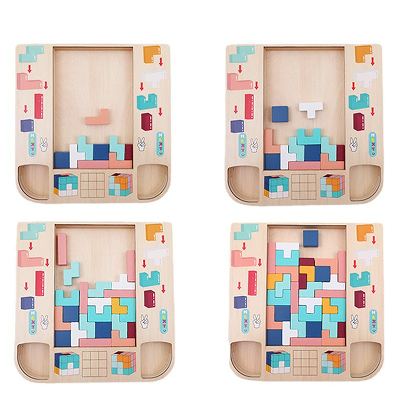 Multifunctional Wooden Building Blocks for Children