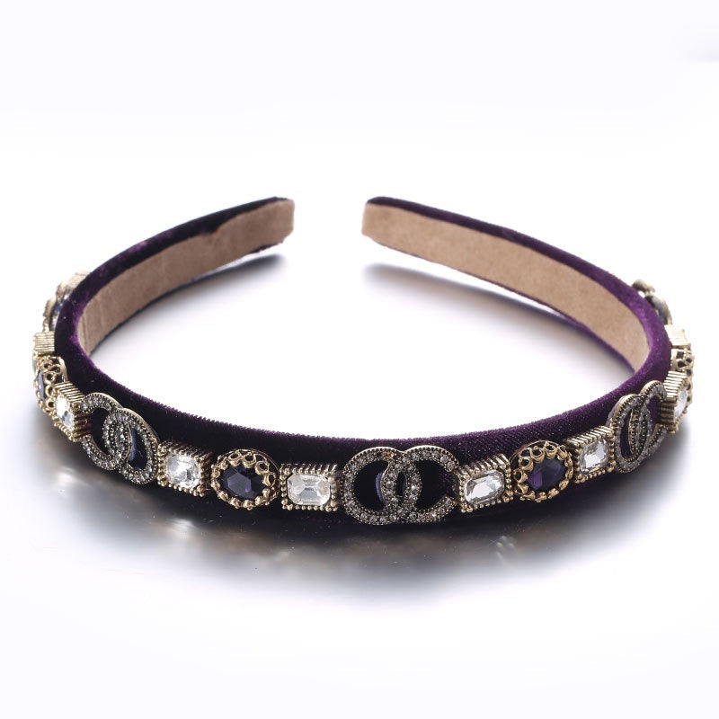 Fine Edged Glass Drill Sponge Hair Hoop