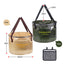 Outdoor folding bucket camping portable barbecue dish washing bucket telescopic fishing bucket - Korvel