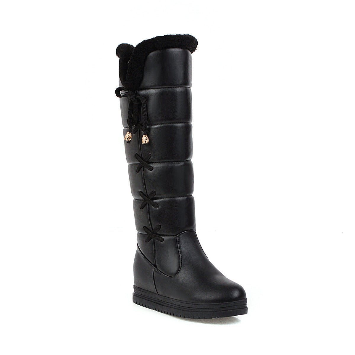 Elegant Plus Size Women's Knee-high Snow Boots