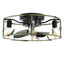Modern Flush Mount Ceiling Fan with Lights and Remote Control