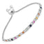 Pulsera de Zafiros Múltiples de 0.88 Quilates en Plata Esterlina .925
