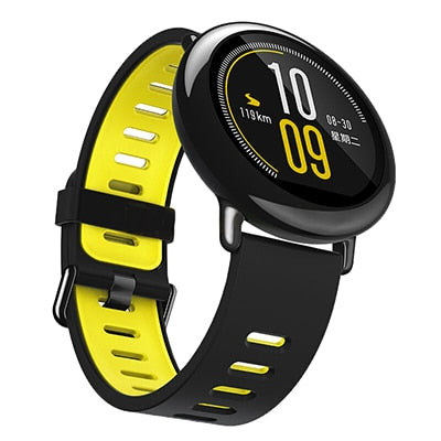 22mm Sports Silicone Wrist Strap bands for Xiaomi Huami Amazfit Bip BIT PACE Lite Youth Smart Watch Replacement Band Smartwatch - Korvel