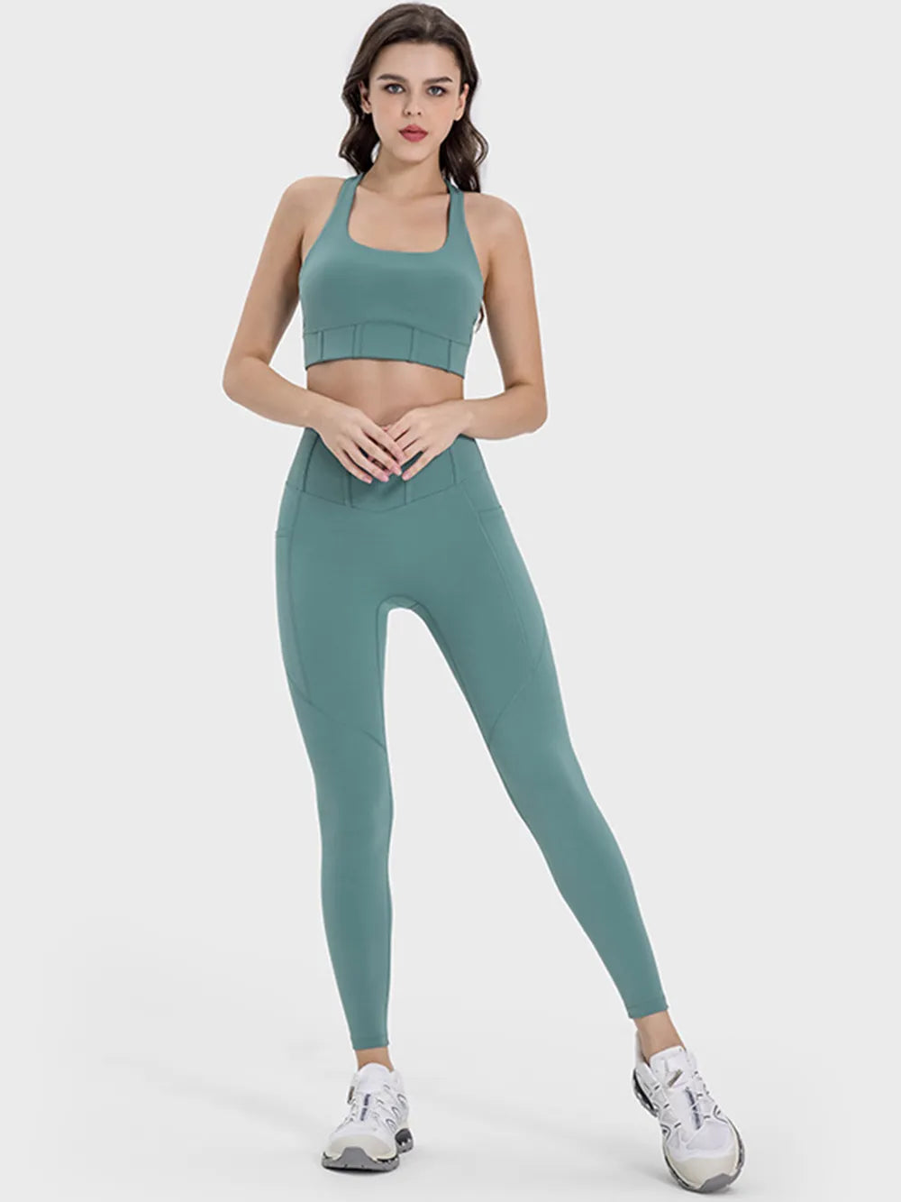 Square Neck Wide Strap Active Tank - Korvel