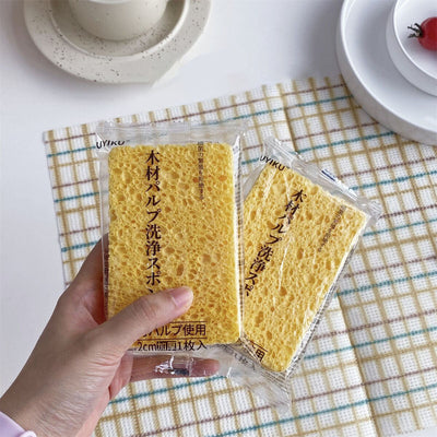 Kitchen Multi-Functional Cleaning Sponge Brush To Remove Oily Cleaning Block High-Density Water Absorption Descaling Dish Washing Brush - Korvel