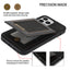 For iPhone 14ProMax Card Holder Phone Leather Case Samsung S23Ultra Photo Frame Magnetic Buckle Protective Case - Korvel