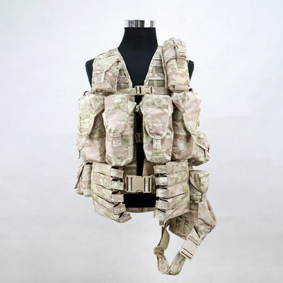 Cold War direct-purchased Russian military-issued 3rd-gen 6sh117 desert KSOR digital camo tactical vest - Korvel