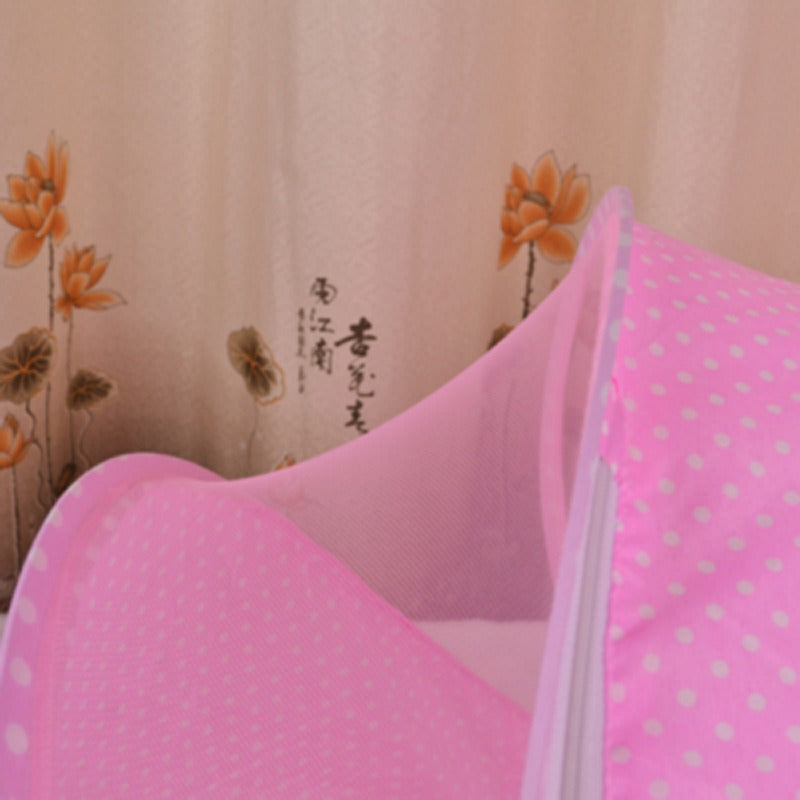 Newborn mosquito net baby mosquito cover Mongolian yurt with bottom baby bed mosquito net cover foldable mosquito net - Korvel