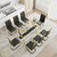 Dining table Modern tempered glass dining table Large modern office desk - Korvel
