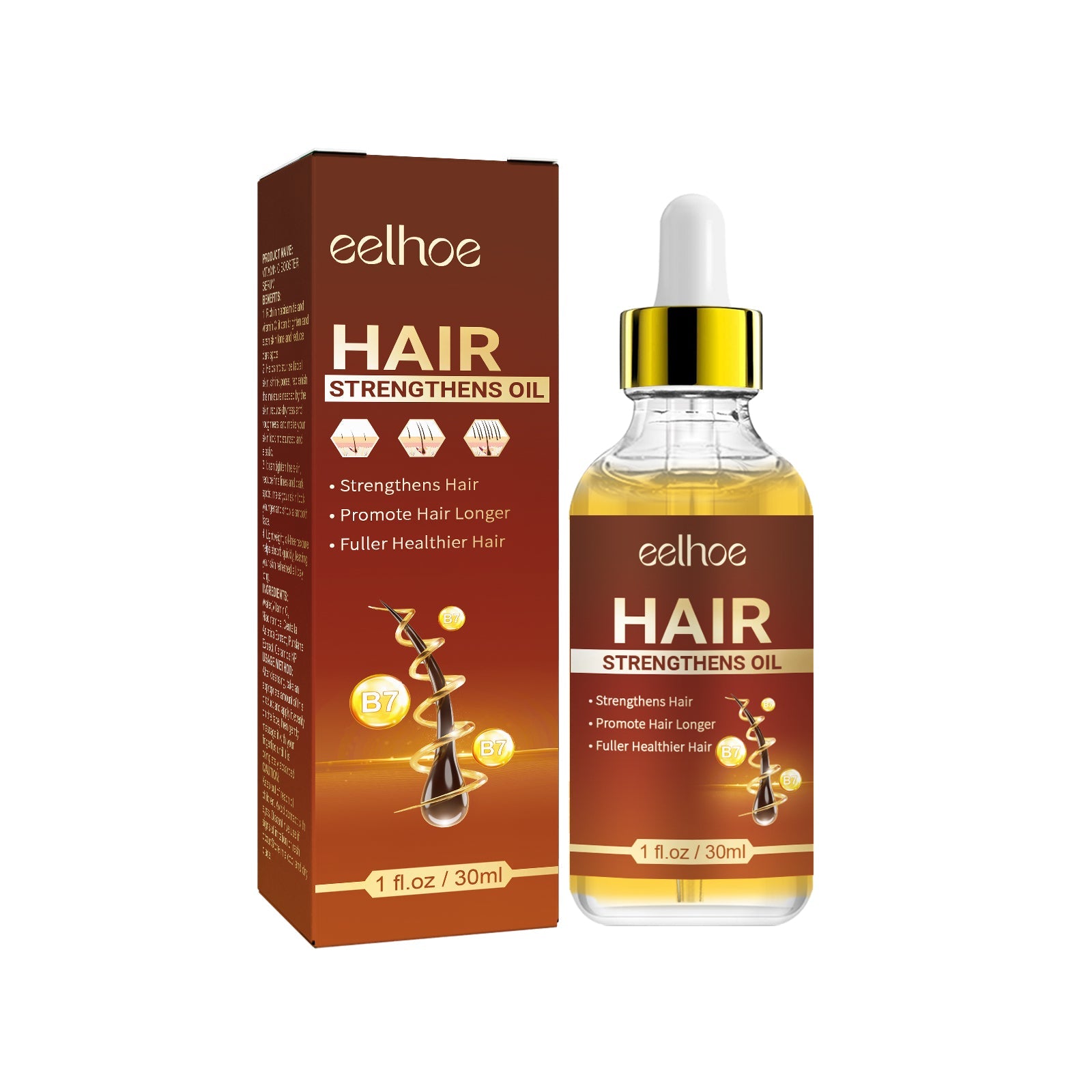 Castor Oil Hair Dense Essential Oil Repair Damaged Hair, Nourish Scalp, Strengthen Hair And Prevent Hair Loss - Korvel