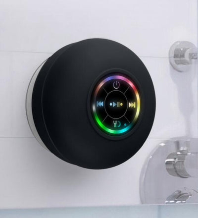 Large suction cup waterproof Bluetooth speaker LED light emitting waterproof bathroom Bluetooth speaker portable Bluetooth speaker - Korvel