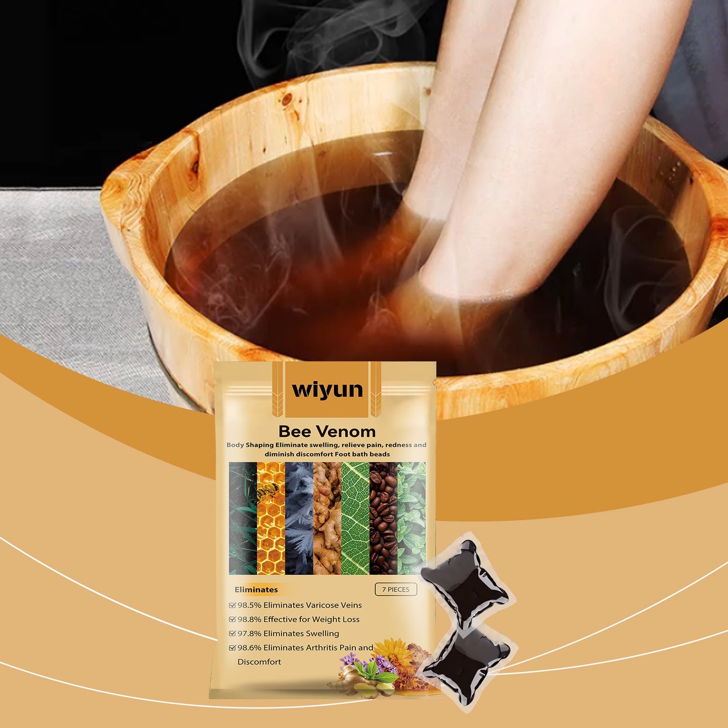 Premium Bee Venom Foot Gel Lotion for Soothing Relief