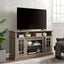Classic TV Media Stand Modern Entertainment Console for TV Up to 65" with Open and Closed Storage Space Gray Wash - Korvel