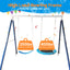 Kids Metal Swing Set for Backyard Outdoor Playground Two Functional Swing Set For Kids Outdoor Equipment - Korvel