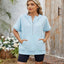 Half Zip Short Sleeve Hooded Top - Korvel