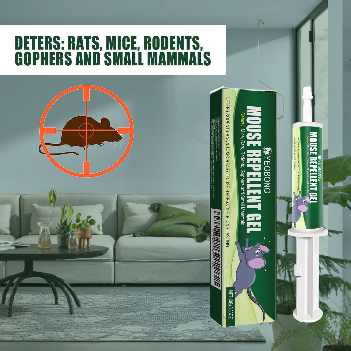 Premium Rat Repellent Gel for Home and Outdoor Use