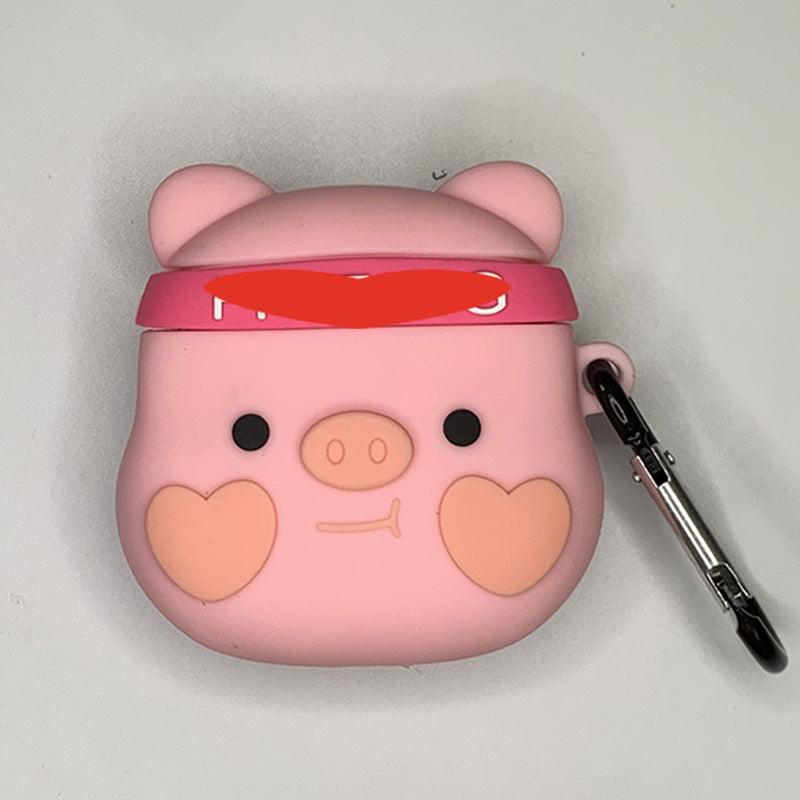 AirPods 5th generation silicone wireless Bluetooth earphone protective case suitable for Apple Pro 2nd generation cute box - Korvel
