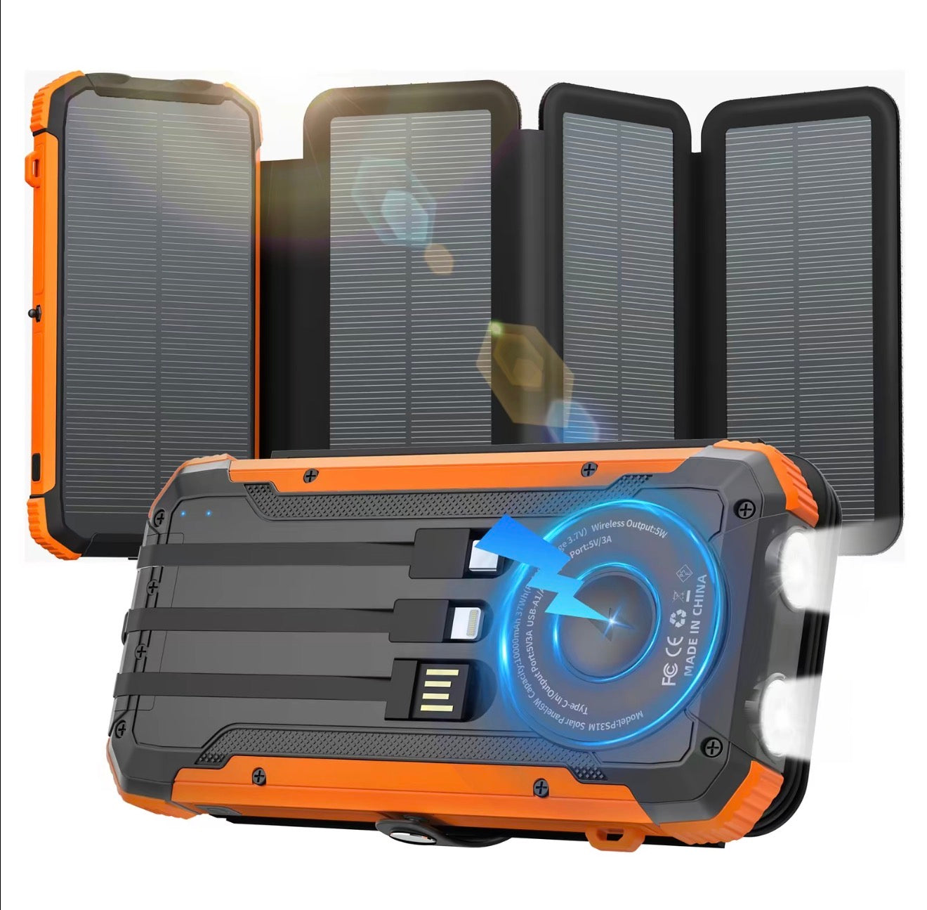 Banco de Energía Plegable SolarMax - Cargador Portátil de Alta Capacidad