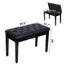 Elegant Piano Bench with Padded Cushion & Storage Compartment