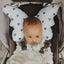 Multifunctional Baby stroller neck pillow butterfly shape strap connection baby out of shock pillow - Korvel