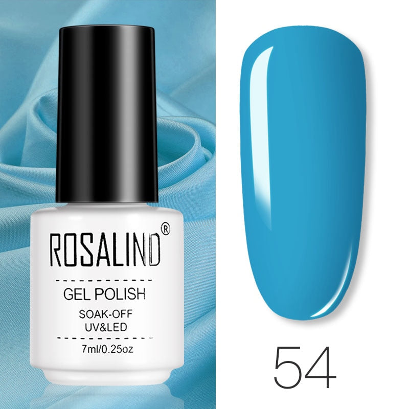 ROSALIND Gel Polish Set Manicure for Nails Semi Permanent Vernis top coat UV LED Gel Varnish Soak Off Nail Art Gel Nail Polish - Korvel