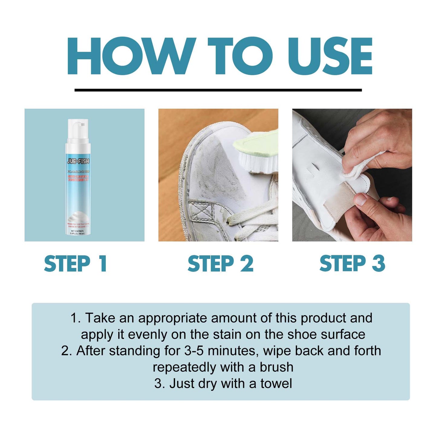 Ensemble de soins de nettoyage pour chaussures blanches