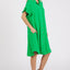 Robe à manches évasées avec boutons et poches