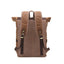 Sac à dos rétro en toile imperméable en cuir Crazy Horse