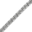 .925 Sterling Silver Diamond Miracle Plate Link Bracelet