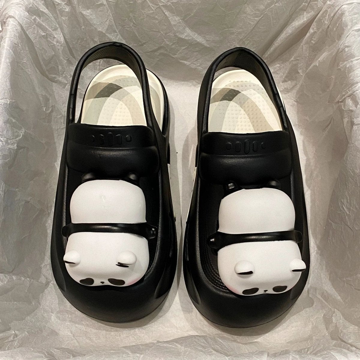 Chaussons Lumineux Mandotos Panda pour Femmes - Sandales Confort en EVA