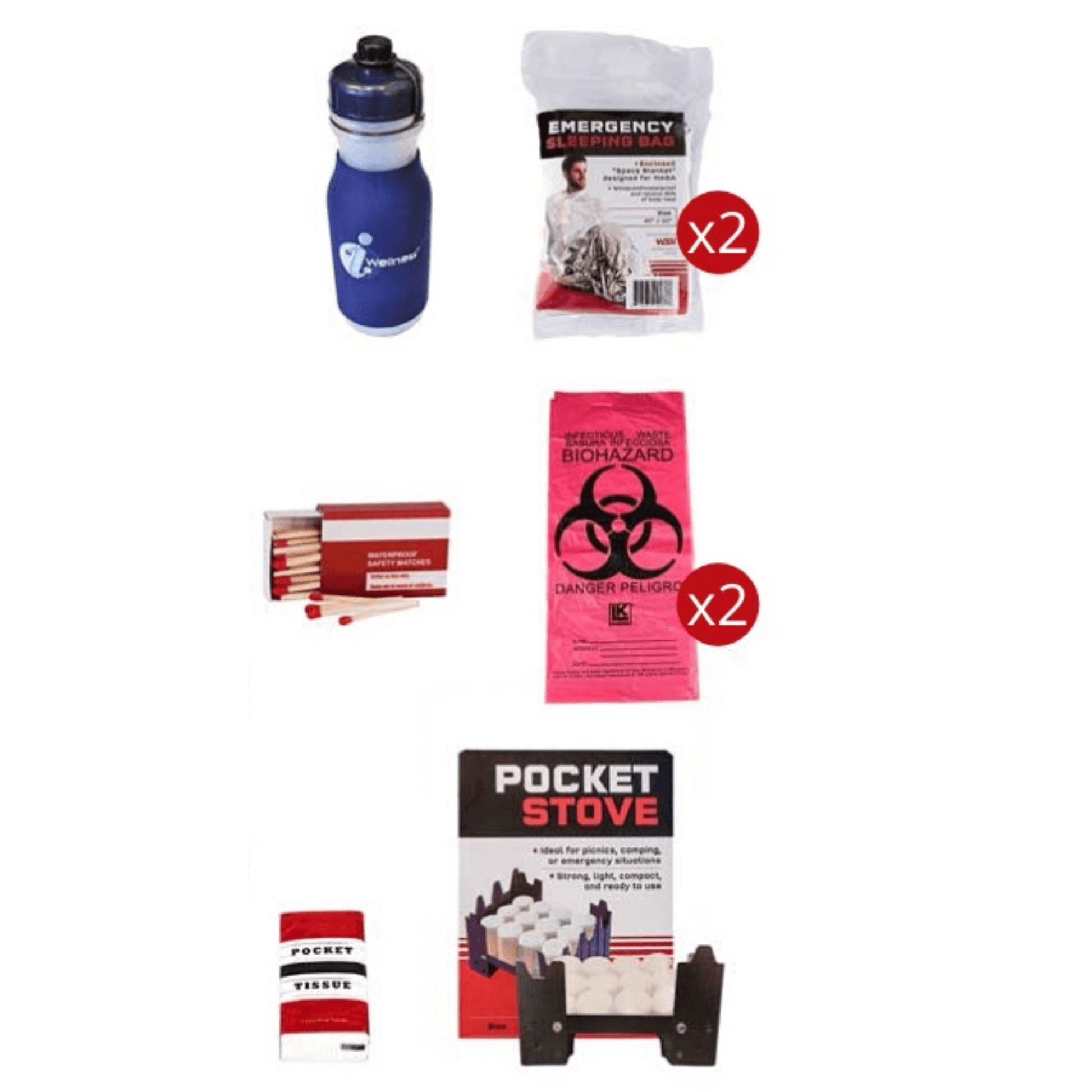 WSK 3-Day Food Storage Emergency Survival Kit with Rolling Bag - Korvel