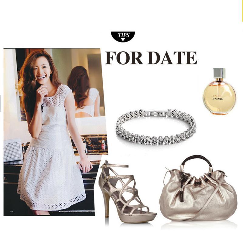 Elegant Rose Gold Bracelet with Crystal Heart Charm