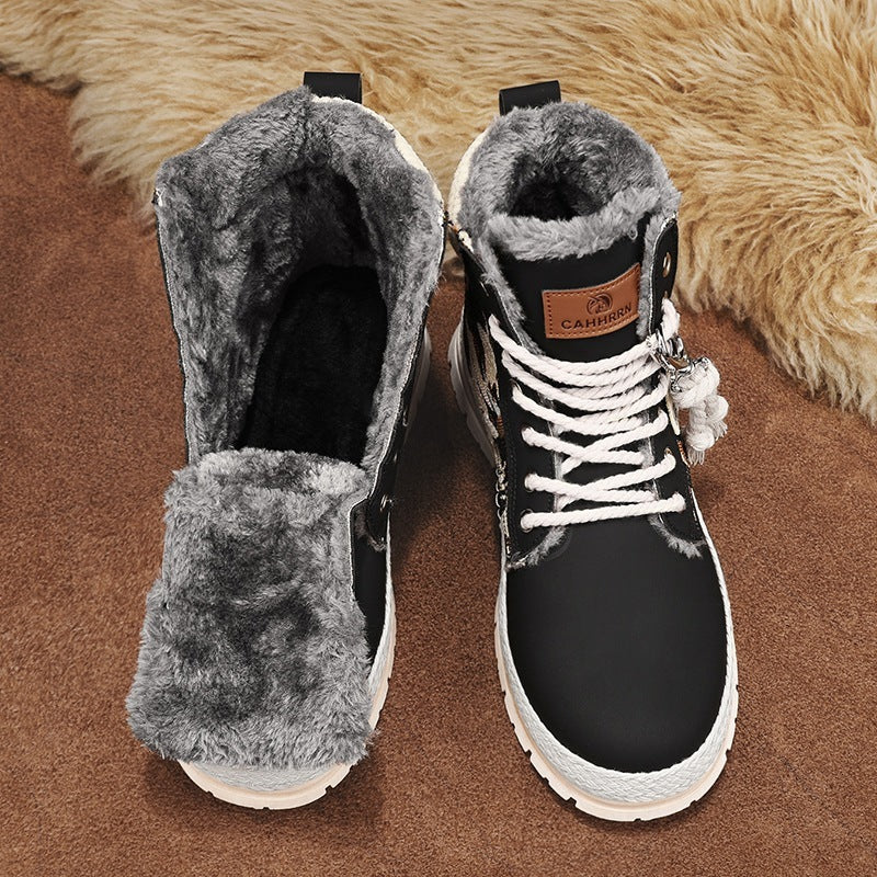 Men's High-Top Print Boots - Comfy & Breathable Casual Footwear