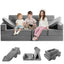 Canapé en mousse modulaire pour tout-petit VEVOR - Mobilier de jeu créatif en gris