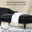 58-Inch Velvet Lounge Chair with Nailhead Trim