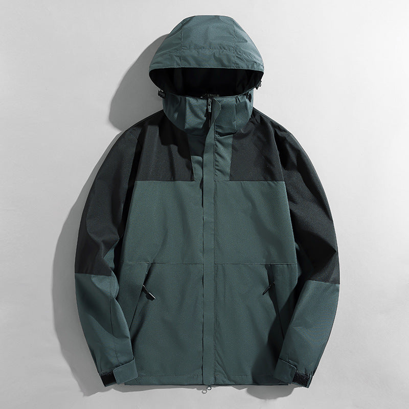 Veste Shell Trois-en-Un Haute Imperméable pour Hommes