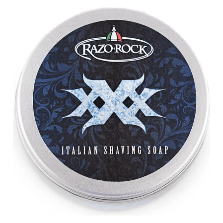 RazoRock XXX Savon de Rasage Italien - Pot en Verre de 250ml