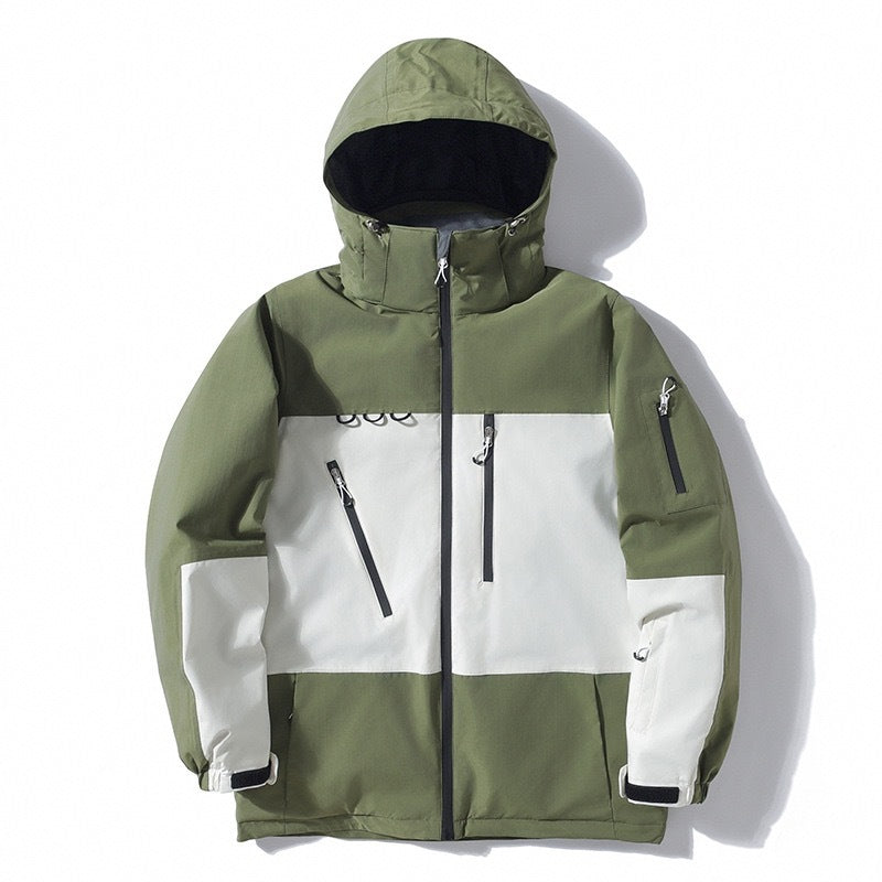 Chaqueta a Prueba de Viento con Color Combinado y Aislante