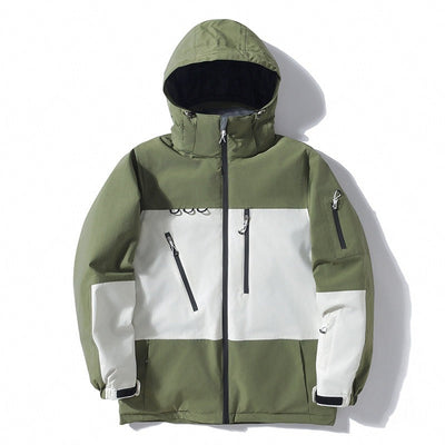 Chaqueta a Prueba de Viento con Color Combinado y Aislante