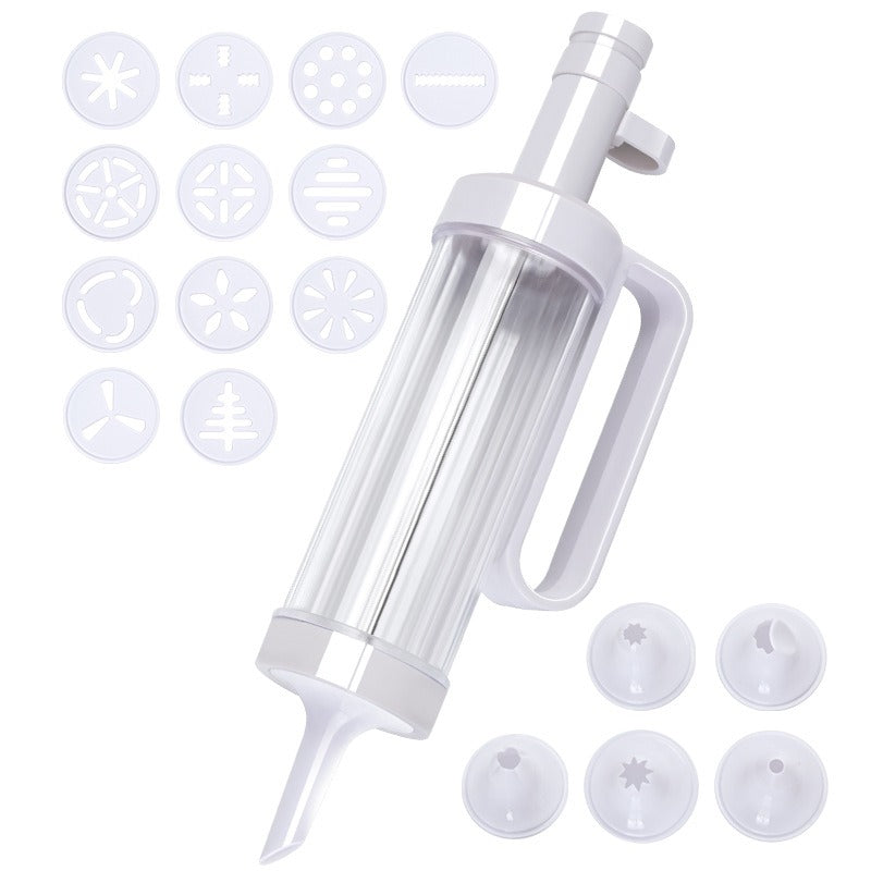 Cookie cookie gun biscuit grinder full set of baking gun set mounted flower nozzle extrusion - Korvel