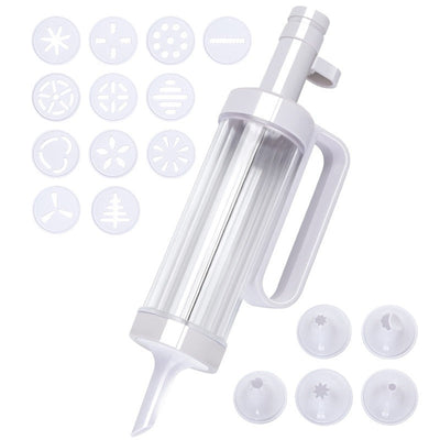 Cookie cookie gun biscuit grinder full set of baking gun set mounted flower nozzle extrusion - Korvel