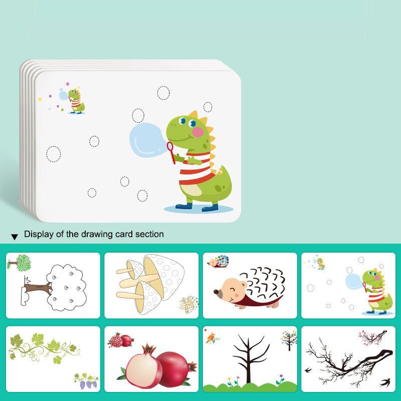 Children's Finger Drawing Paint Kindergarten Color Printing Mud Baby Graffiti Printing Pad Drawing Tool Palm Pointillism - Korvel