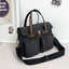 Multi-Compartment Canvas Crossbody Bag for Outdoor Travel